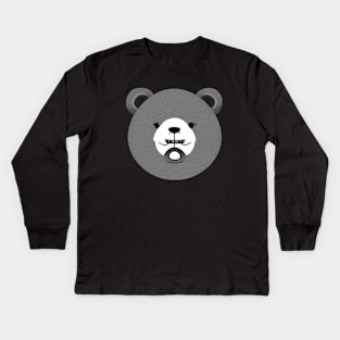 Cute Bear Grr Grr no.5 Kids Long Sleeve T-Shirt